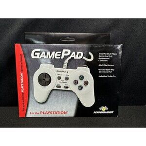 PS1 Playstation Performance Gamepad Turbo Fire Original Controller New Old Stock